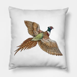 Flying Pheasant Pillow