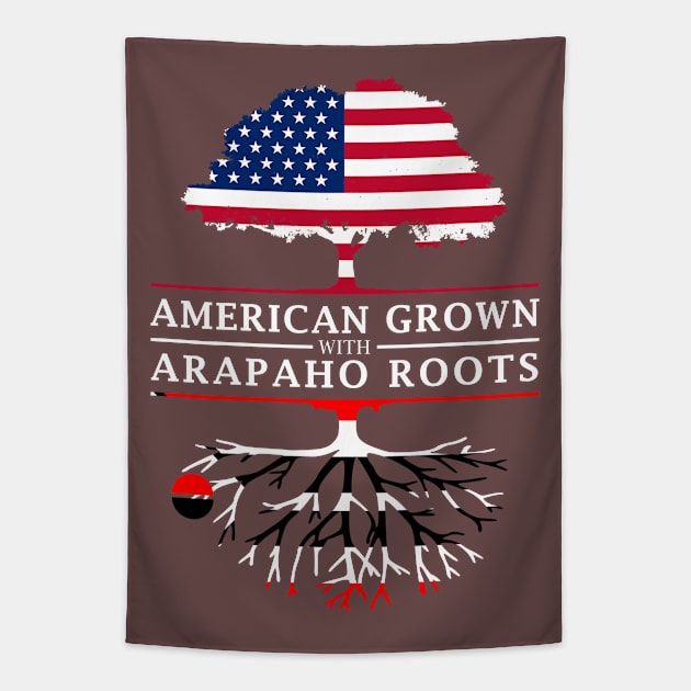 American Grown with Arapaho Roots Tapestry by Family Heritage Gifts