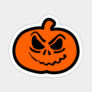 Halloween Angry Scary Pumpkin Face Magnet