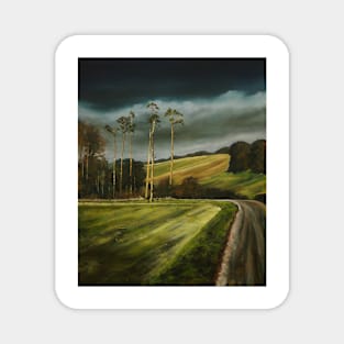 Countryside road. Magnet