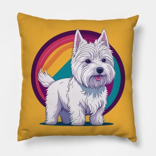 West Highland Terrier Portrait Pillow