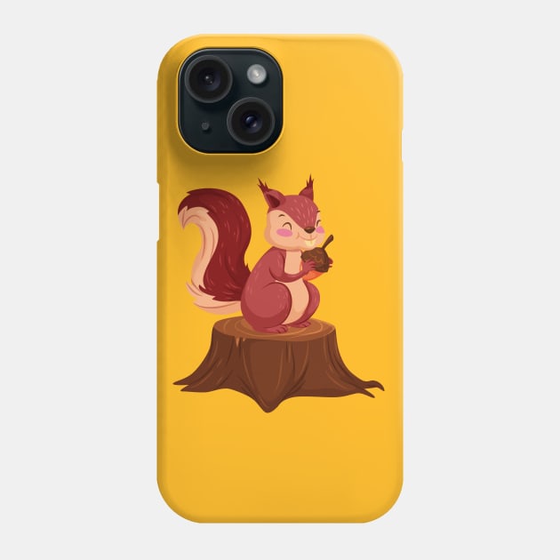 Squirrel Phone Case by Mako Design 