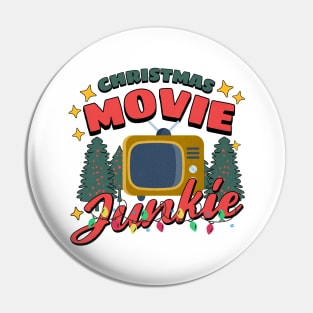 Christmas Movie Junkie Pin