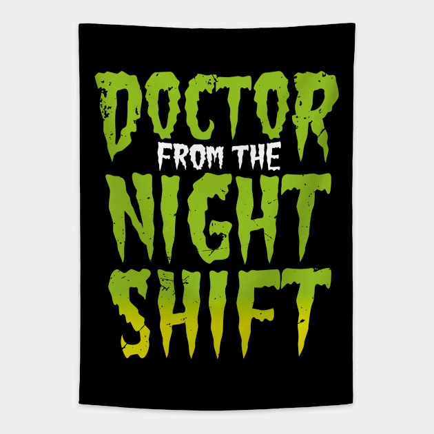 Doctor Night Shift - Horror Story Tapestry by bluerockproducts