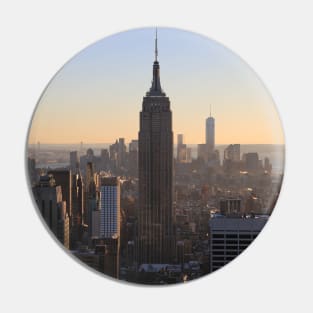 NYC Empire State Building Sunset Pin