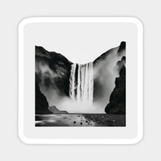 Iceland, skogafoss, waterfall Magnet