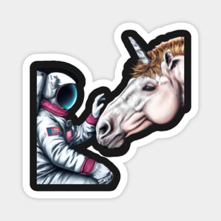 Astronaut Unicorn Love Magnet