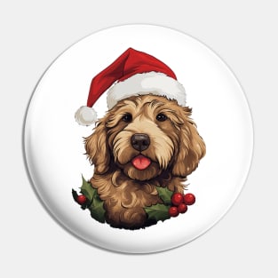 Goldendoodle Christmas Design Pin