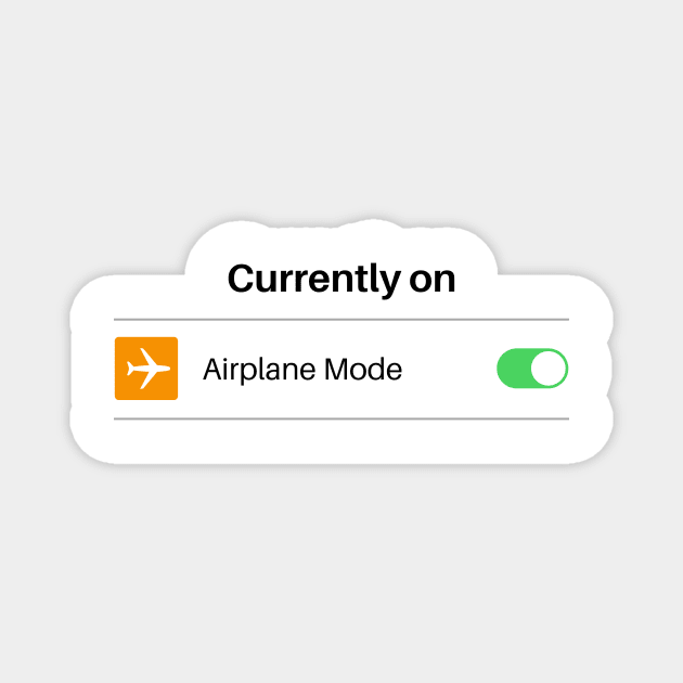 Airplane Mode Magnet by CoreDJ Sherman