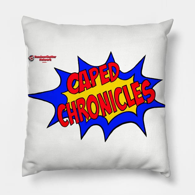 New Caped Chronicles Logo Pillow by RandomChatterQGT