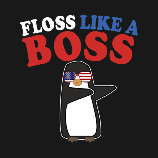 floss like a boss penguin T-Shirt