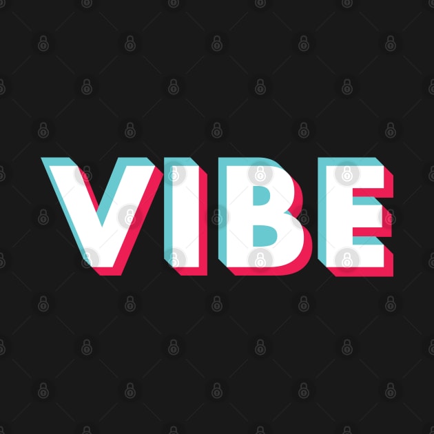 Vibe Glitch White Small Logo by BeyondTheDeck