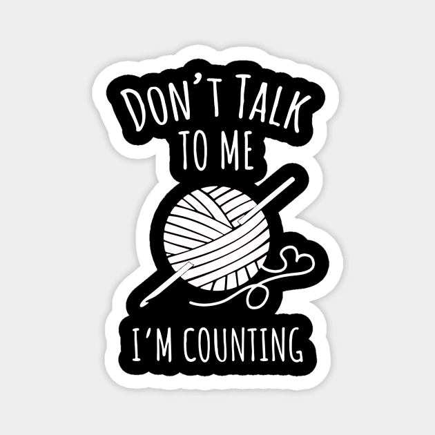 Don't Talk to Me I'm Counting Magnet by bakubakoh