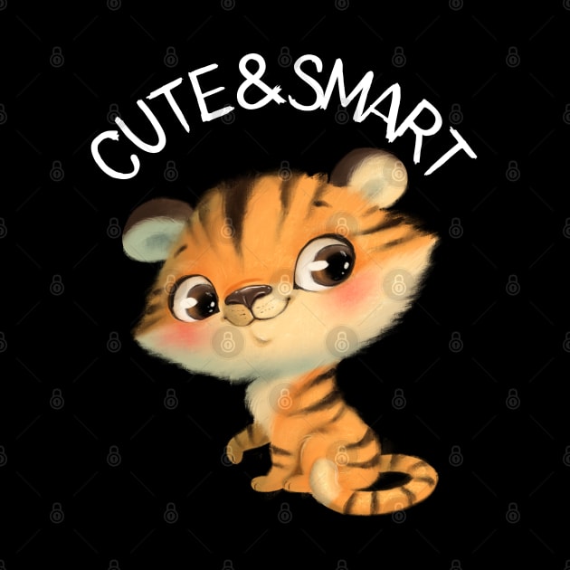 Cute and Smart Cookie Sweet kitty baby tiger cute baby outfit by BoogieCreates