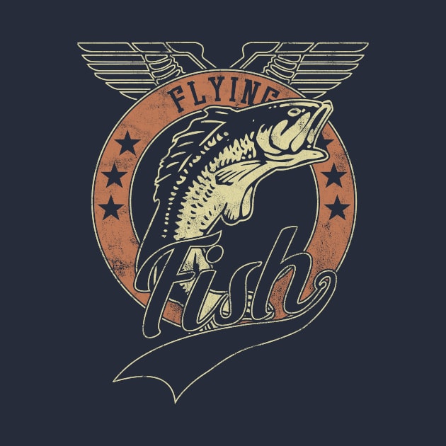 Flying Vintage Fish by bluerockproducts