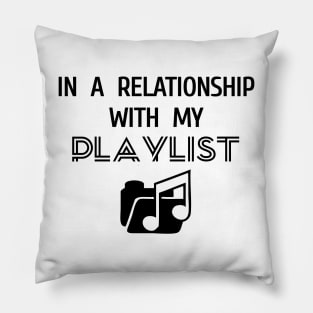 Playlist Passion: A Digital Love Affair Pillow