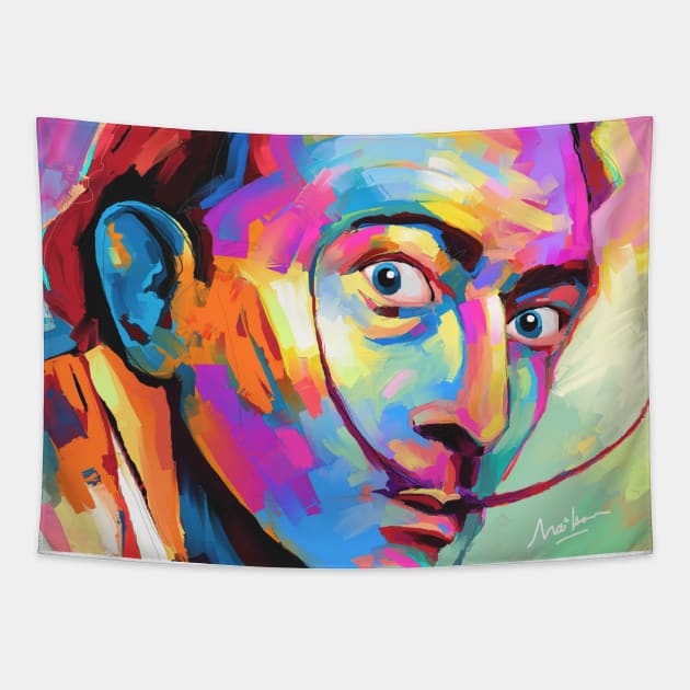 salvador dali Tapestry by mailsoncello
