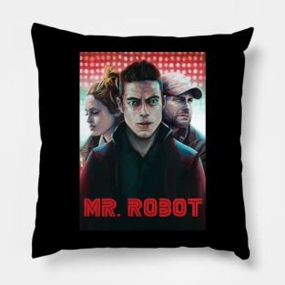 Robot Show Illustration Pillow