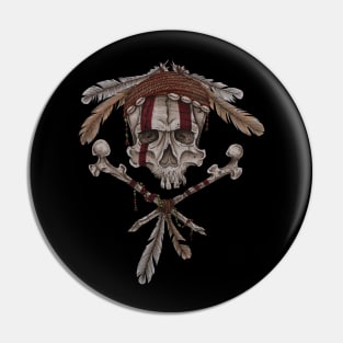 Tribal skull 2 Pin