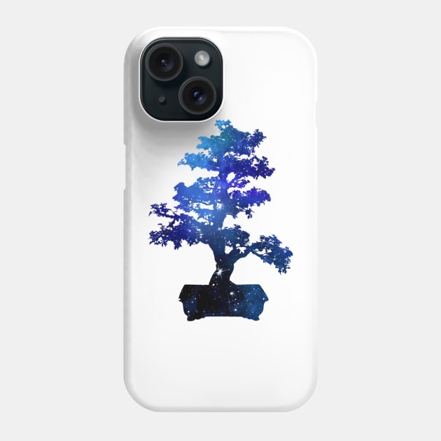 Bonsai Tree Galaxy Space Design Phone Case by PhotoArts