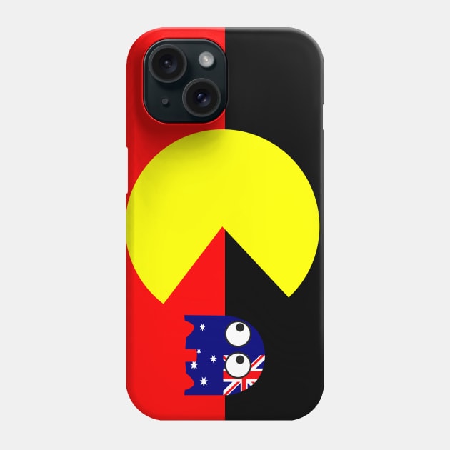 Australian Aboriginal flag Phone Case by Wickedcartoons