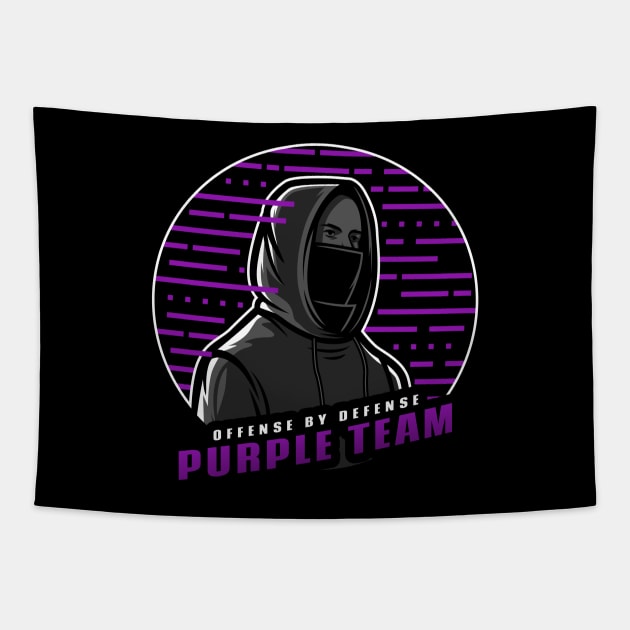 Purple Team | Hacker Design Tapestry by leo-jess