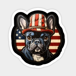 French Bulldog 4th of July Magnet