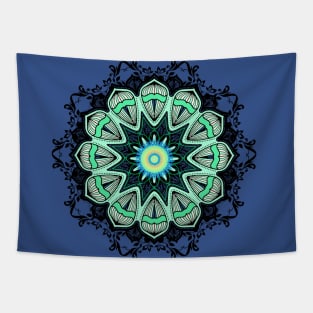 Colorful Abstract Art Mandala Tapestry