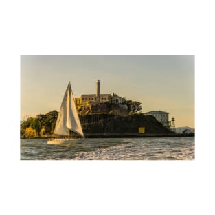 Sailboat At Alcatraz T-Shirt