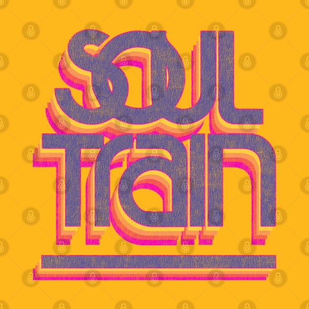 Soul Train Type Worn Lts by Alema Art