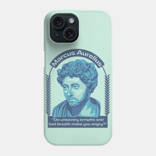 Marcus Aurelius Portrait and Quote Phone Case