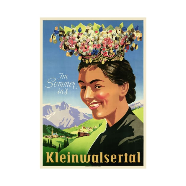 Kleinwalsertal Austria Vintage Poster by vintagetreasure