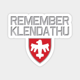 Starship Troopers Remember Klendathu Magnet