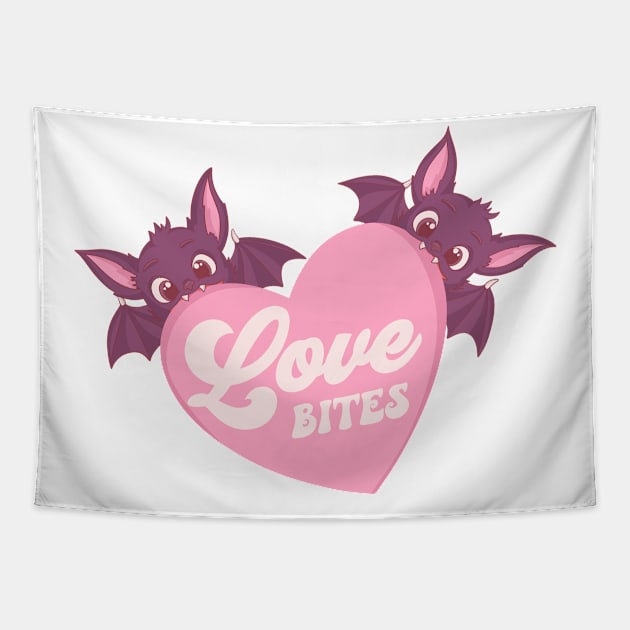 Love Bite Tapestry by MZeeDesigns