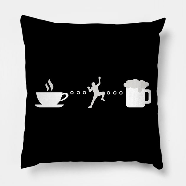 Things To Do List - Coffee, Mountain Climber and Beer lover Pillow by Owl Canvas