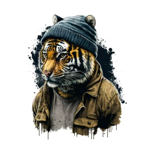 Chilled hipster Tiger T-Shirt