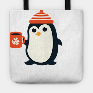 Penguin Cute Penguin Winter Snowflake Tote