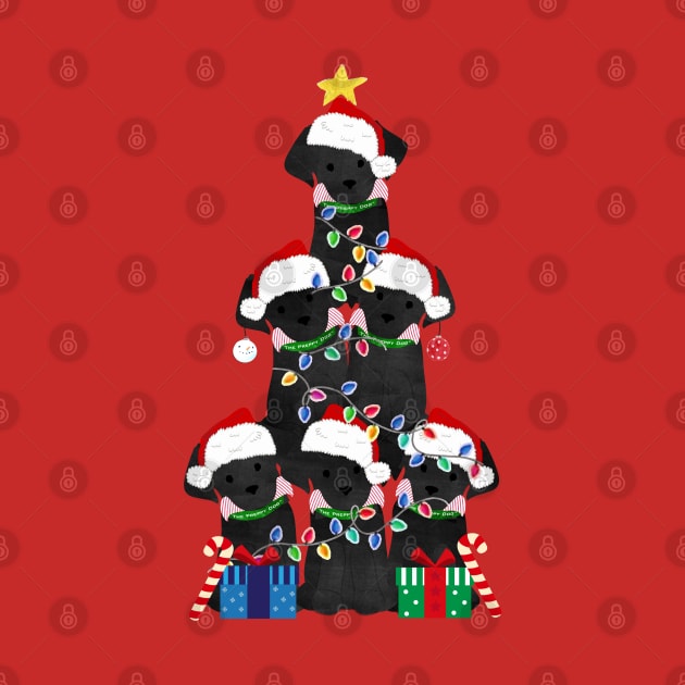 Black Lab Puppy Christmas Tree by EMR_Designs