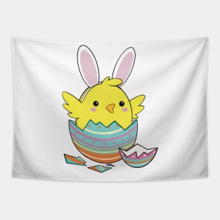 Easter Bunny Chick Tapestry