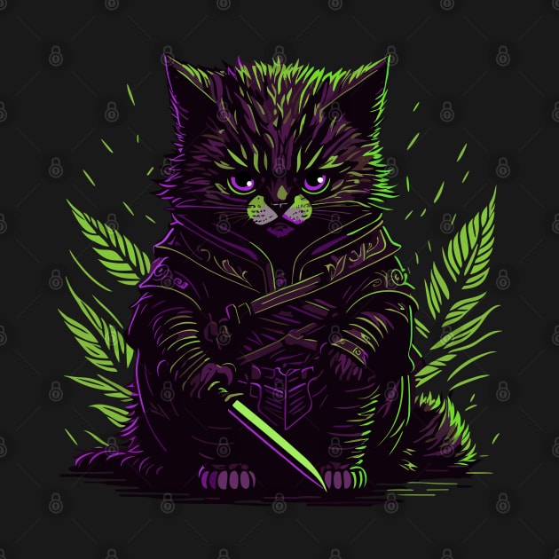 Kitten Samurai VII by mysticpotlot