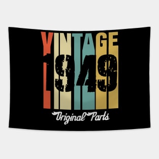 Vintage 1949 Original Parts Retro Vintage Birthday Gifts 71s Tapestry