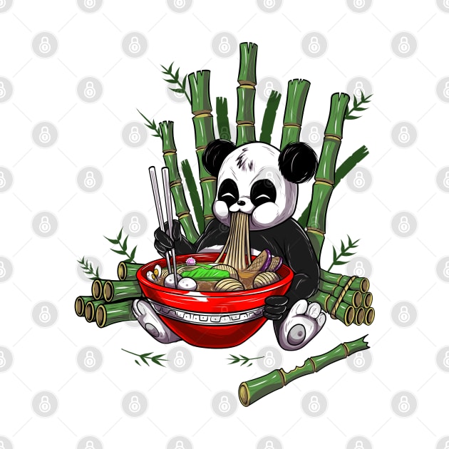 Panda Ramen by Meca-artwork