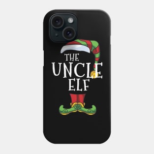 uncle Elf Family Christmas Matching Holiday Funny Pajama Phone Case