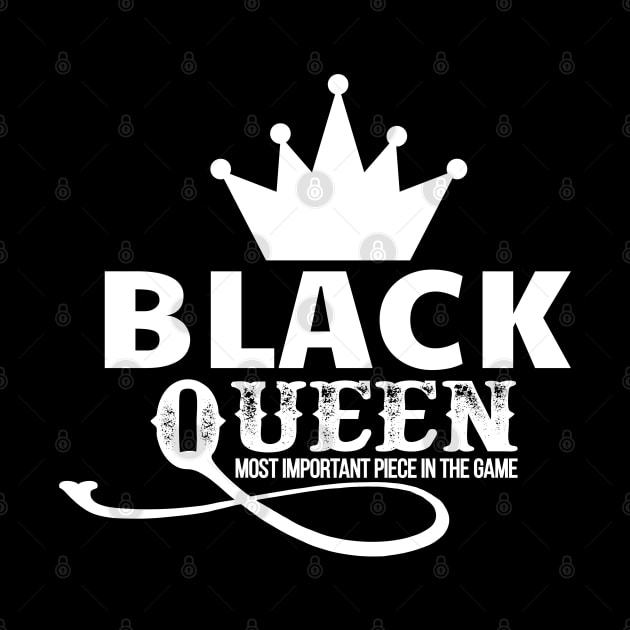 Black queen the most important piece in the game by UrbanLifeApparel