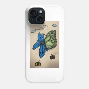 Butterfly and Flower Phone Case