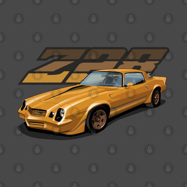 1981 Chevrolet Camaro Z28 in gold by candcretro