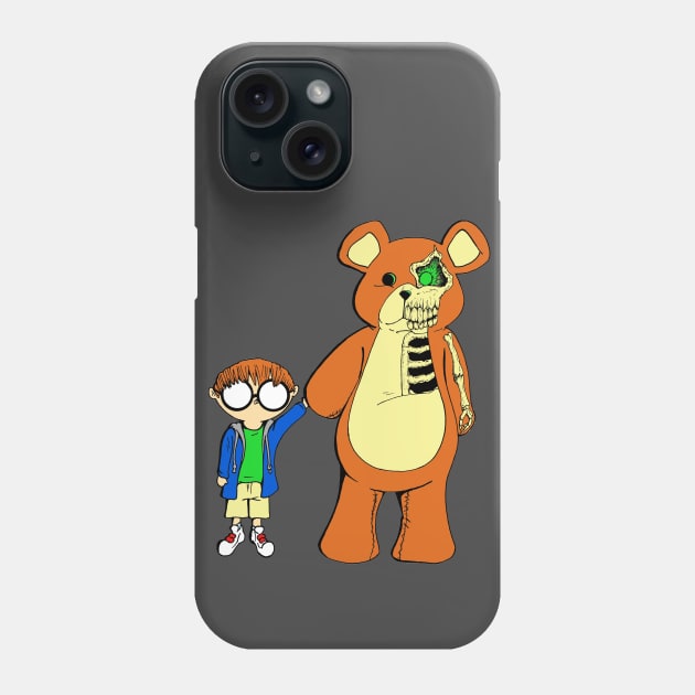 Dark Teddy Phone Case by Ferrell