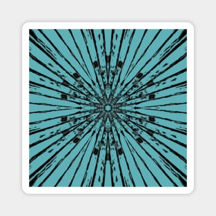 Blue Batik Star Print Magnet