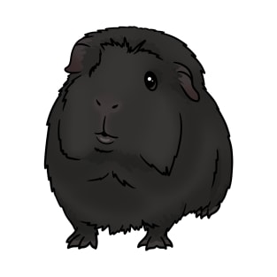 Black Crested Guinea Pig T-Shirt