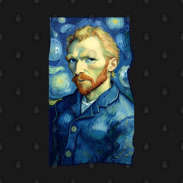 Van Gogh Self Portrait by Buff Geeks Art